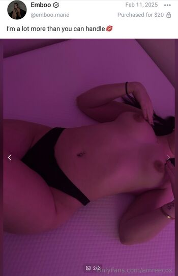 Full leaked Emboo marie private onlyfans photo